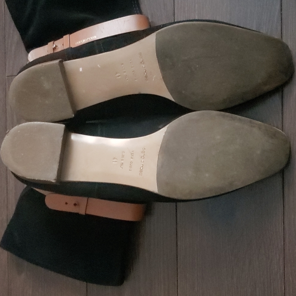 HP. Sergio Rossi Suede Leather Boots - Picture 8 of 12